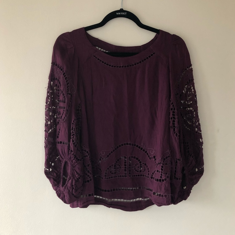 Anthropologie Meadow Rue Lace Blouse